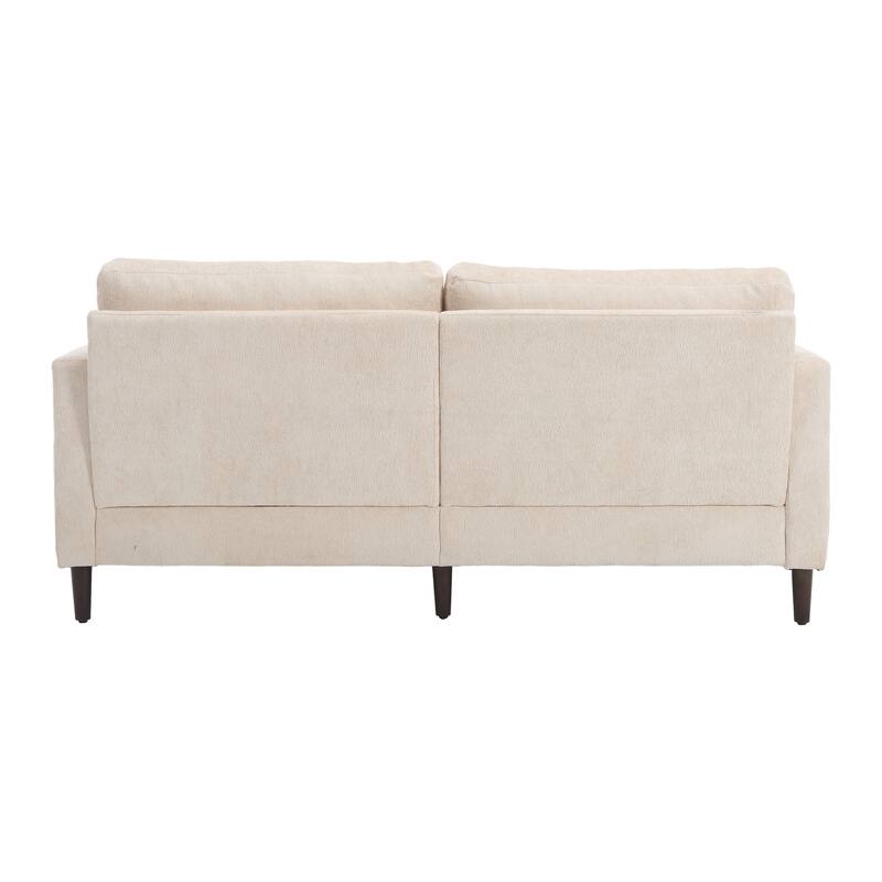 Modern chenille Fabric Loveseat