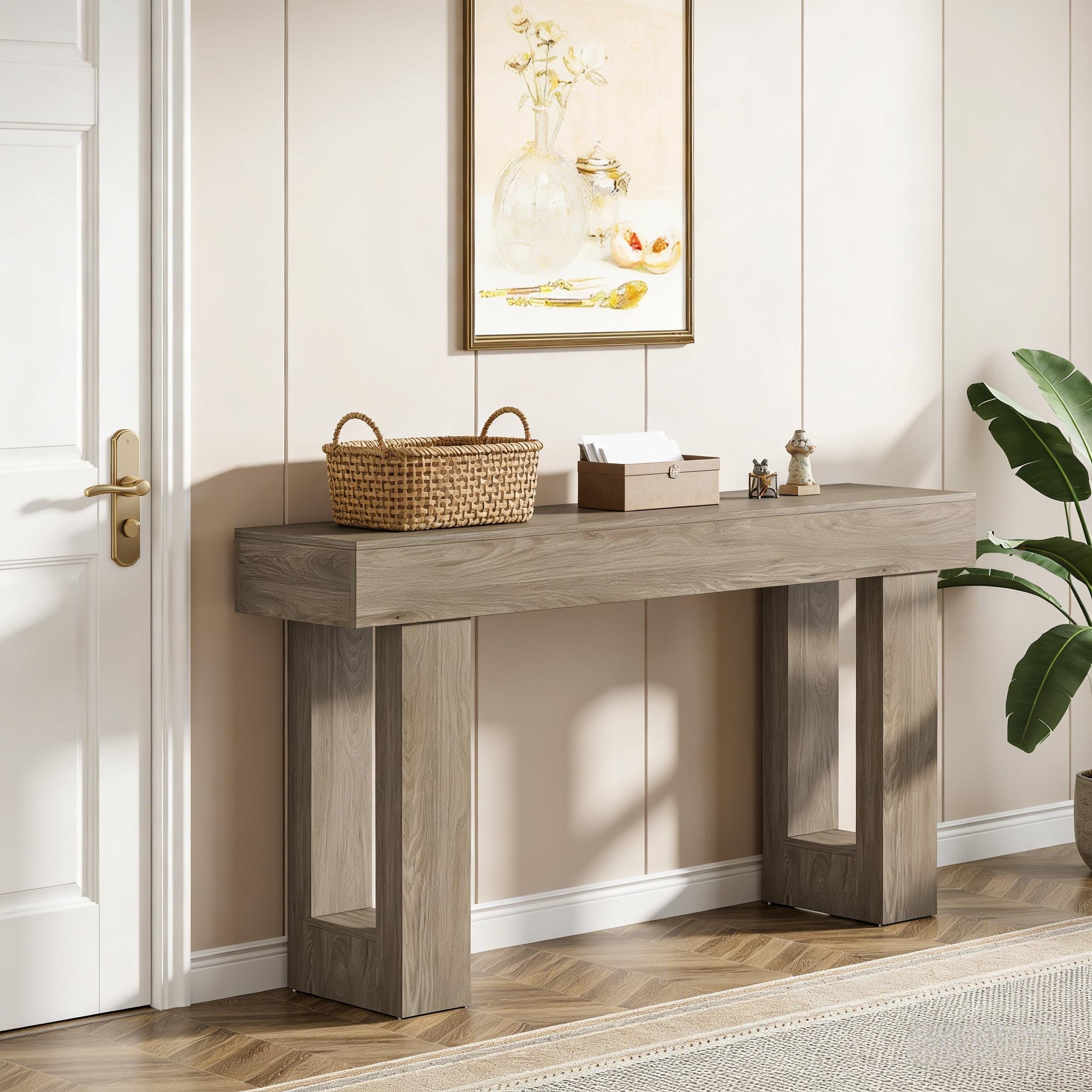 Elegant Console Table - Grey