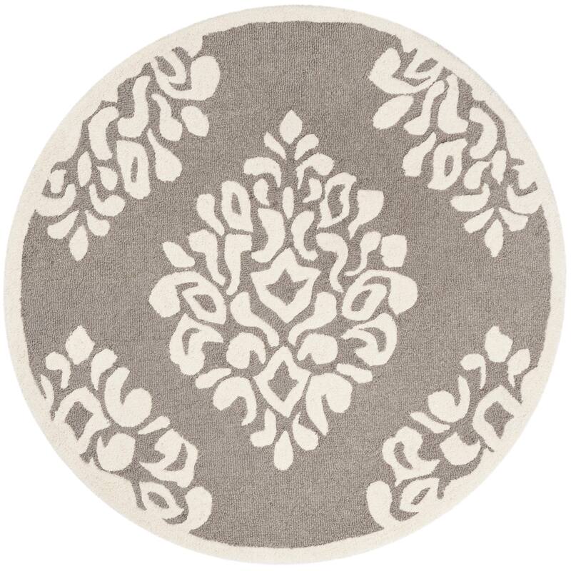 Martha Stewart by SAFAVIEH Floral Damask Wool Rug - 4' x 6' - Mushroom
