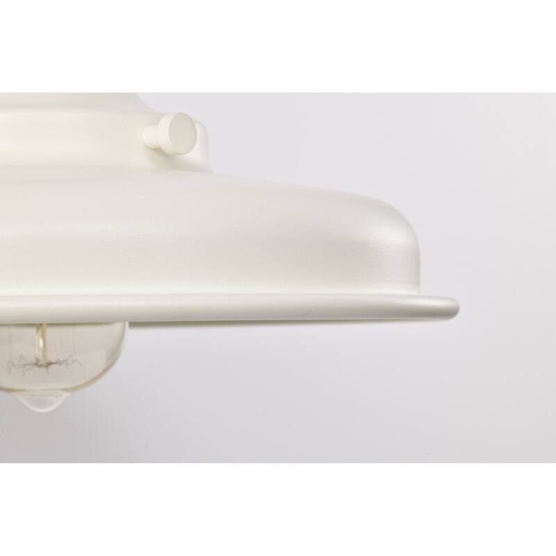 Morris Medium Outdoor Lantern Black Finish White Shade