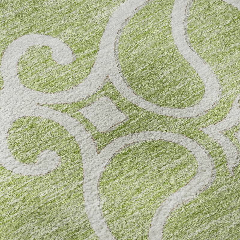 Premium Washable Super Soft Transitional Scroll Mayfield Rug