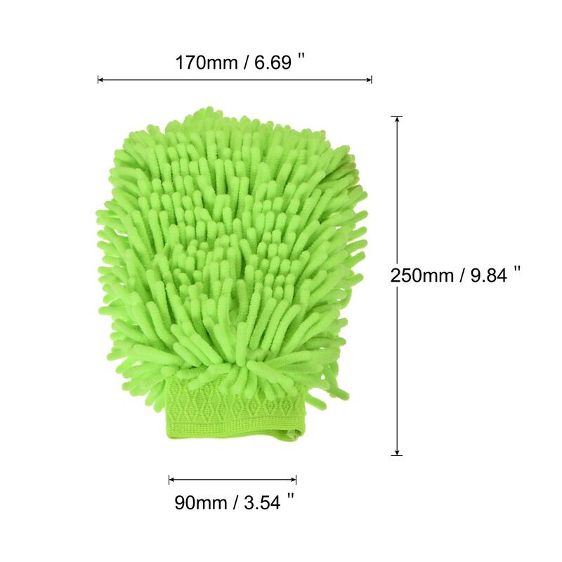 Microfiber Soft Chenille Wash Mitten Dusting Gloves for Cleaning