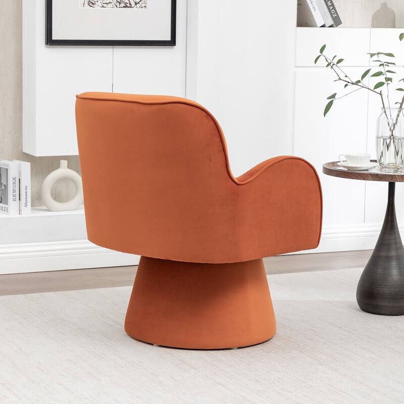 SEYNAR Modern Glam Velvet 360 Degree Swivel Armchair