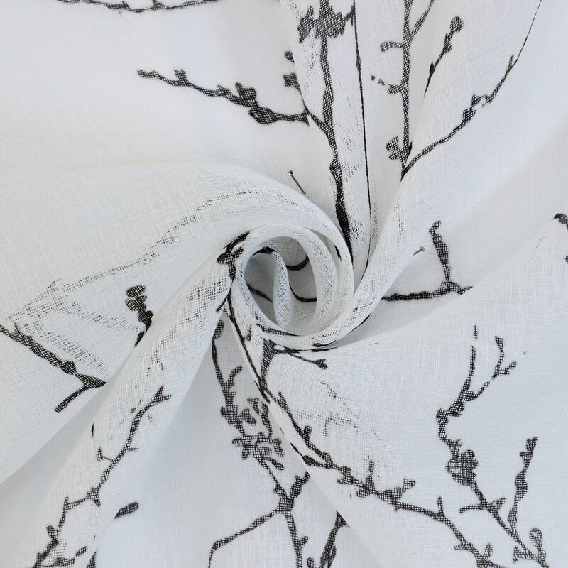 Liberty Printed Faux Linen Grommet Curtain Panel by Habitat