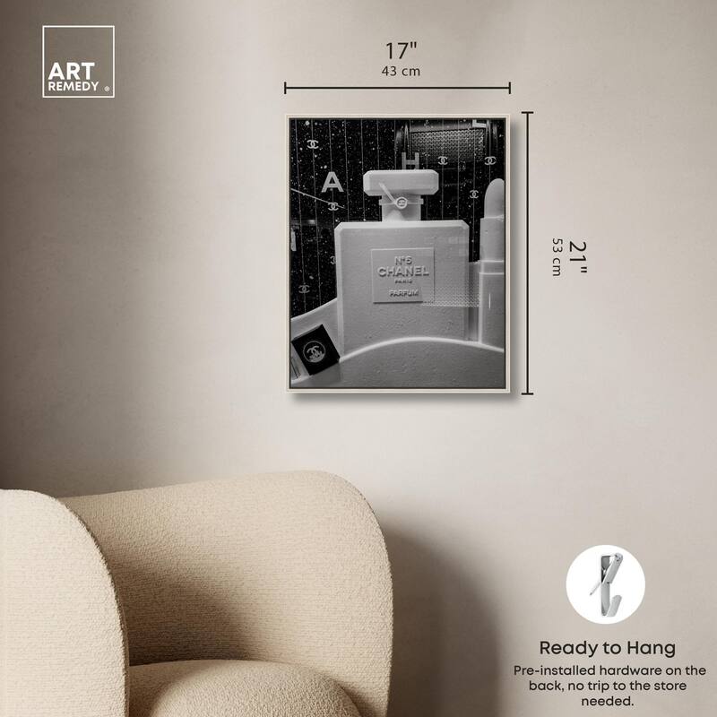 Sculptural Number 5 Canvas by Art Remedy