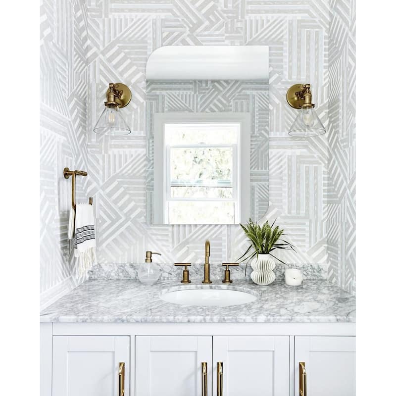 Tener 19 in. W x 27 in. H Rectangular Polished Frameless Bathroom Vanity Mirror - 19"w x 27" h