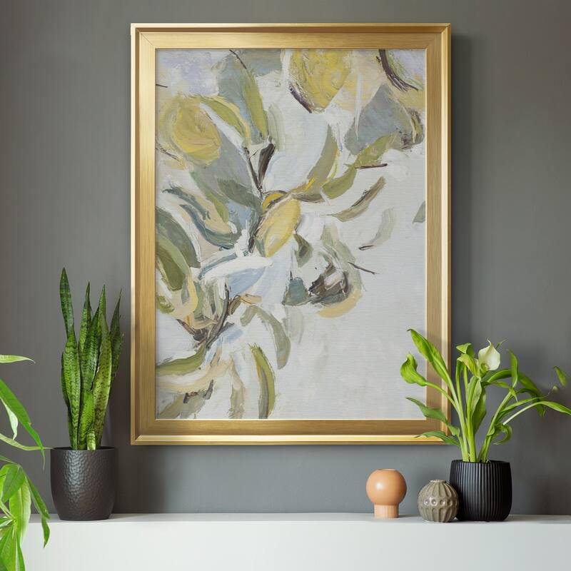 Lemon Pears Premium Framed Canvas - Ready to Hang
