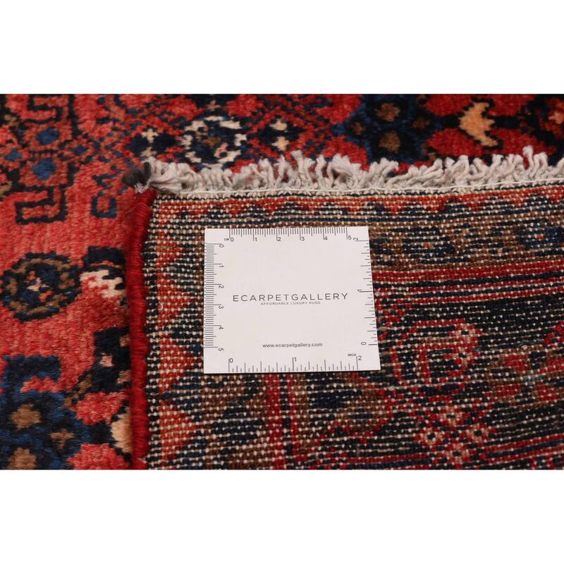 ECARPETGALLERY Hand-knotted Andelz Red Wool Rug - 3'5 x 9'8