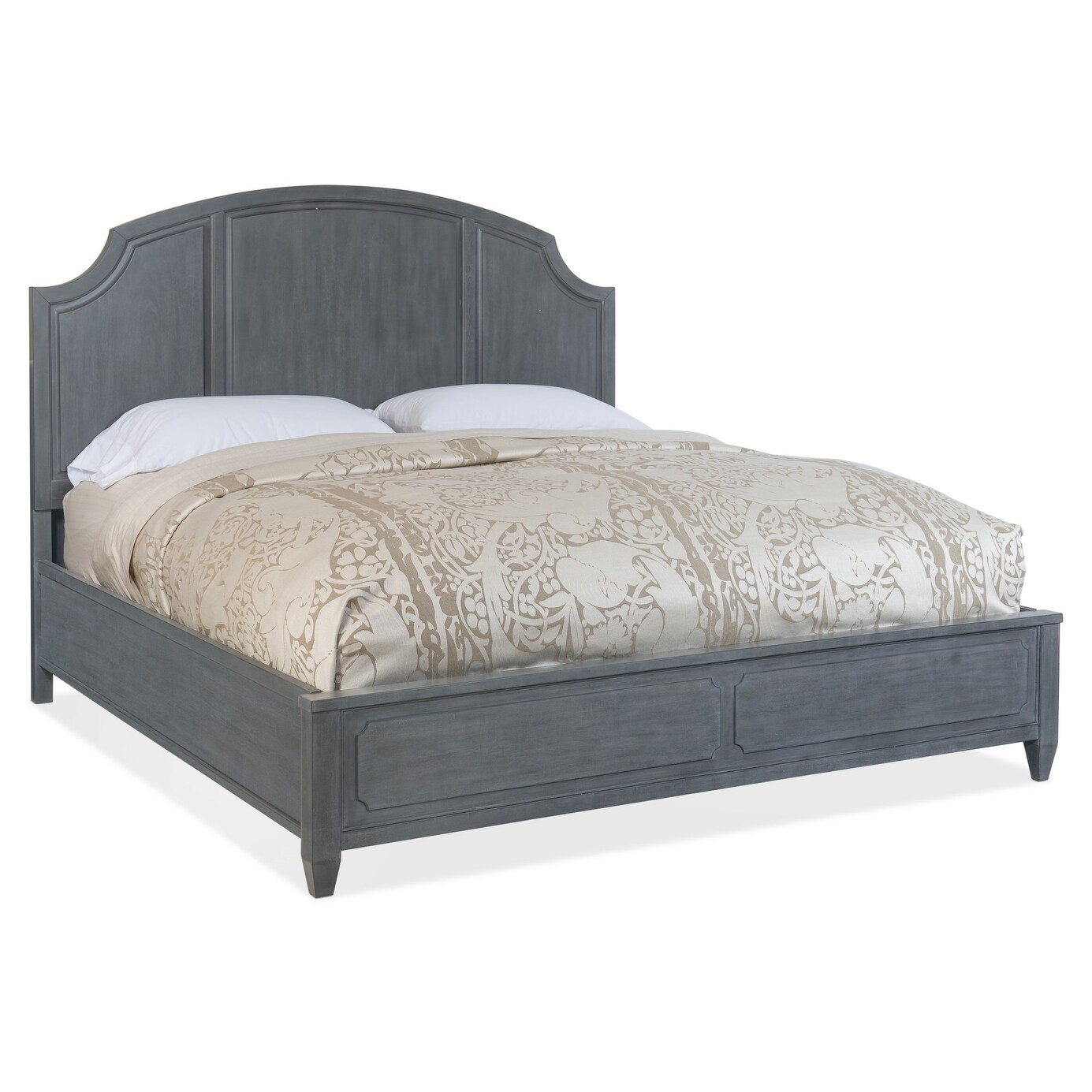 Hooker Furniture 5770 90250 Queen Acacia Panel Bed Frame From The Hamilton Collection Gray Blue