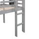 preview thumbnail 48 of 46, Twin size Loft Bed Wood Bed with Slide, Stair and Chalkboard, White