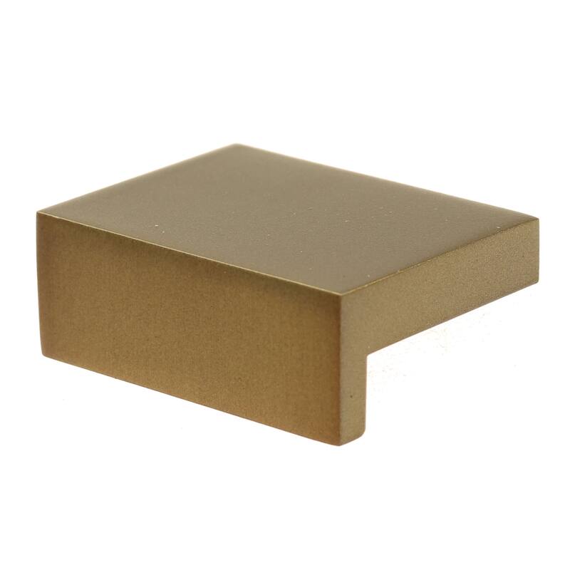 GlideRite 1-1/2 in. Rectangle Finger Pull Knobs, Satin Gold (5-Pk) - Satin Gold