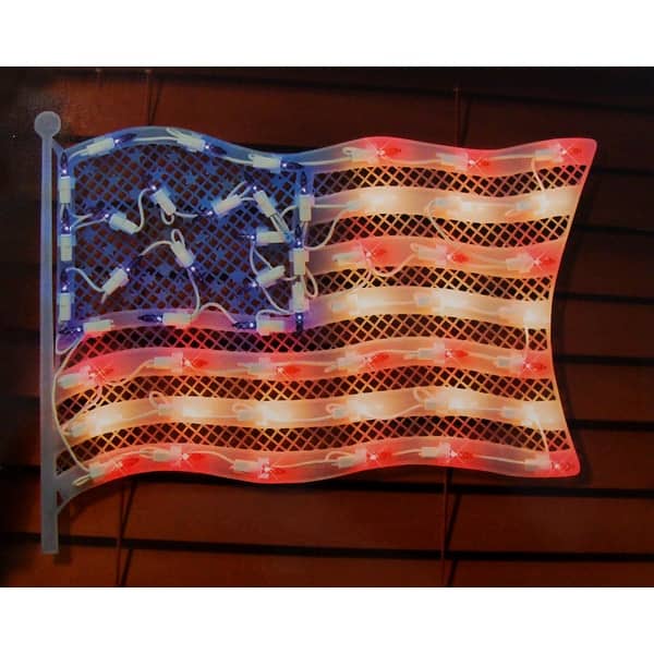 Shop 14 5 Red And Blue Lighted Patriotic Fourth Of July American