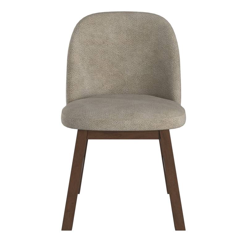 Harstad 42"-60" Wood Finish Extendable Round Dining Set with Curved Back Chairs by iNSPIRE Q Modern