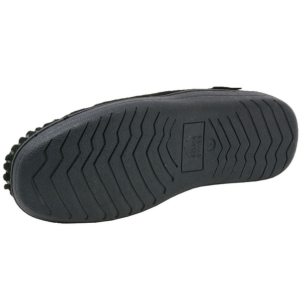 alpine swiss yukon mens suede shearling moccasin slippers