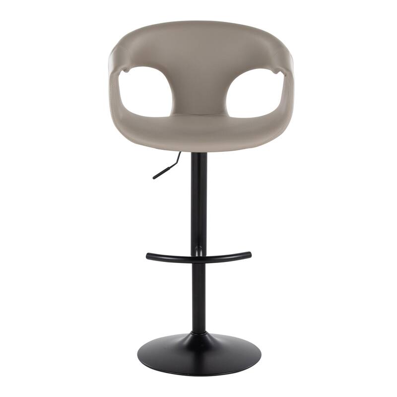 Porch & Den Saurya Adjustable Bar Stool with Rounded T Footrest (Set of 2)