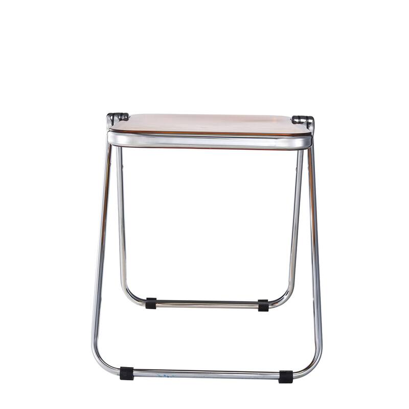 LeisureMod Lawrence Rectangular Folding Table with Aluminum Frame - 16.73