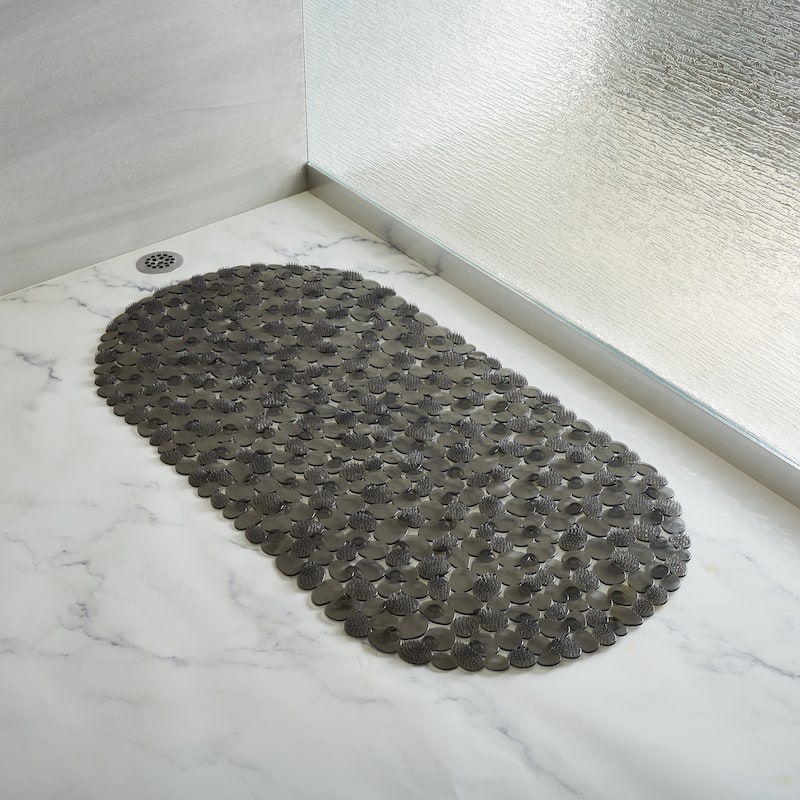 Bath Bliss Extra Long Massaging Texture Design Bath Mat