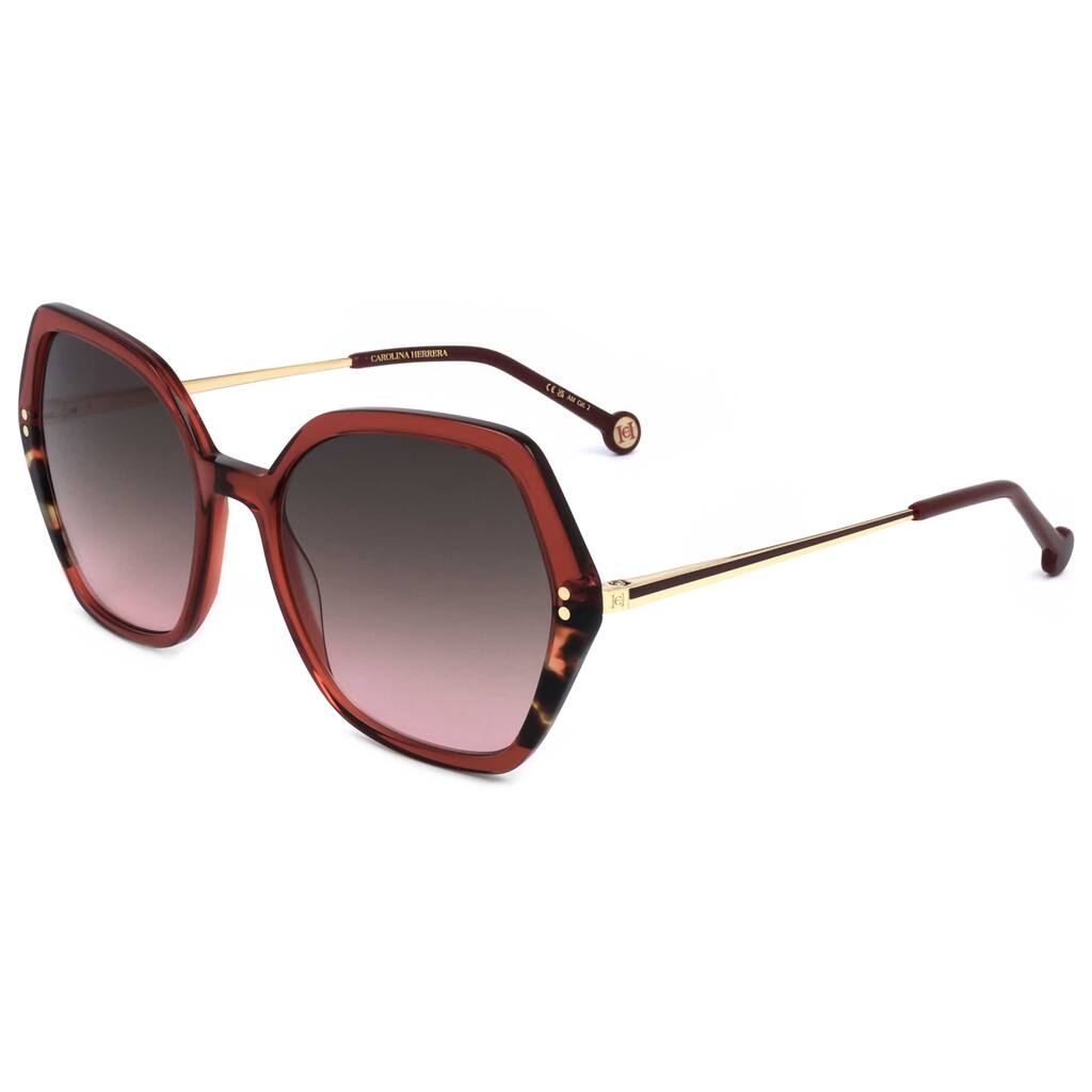 Carolina Herrera Woman 55mm Burgundy Havana Sunglasses HER0185-S-YDC-55