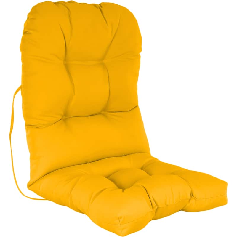 Outdoor Adirondack-style Patio Chair Cushion - Mustard