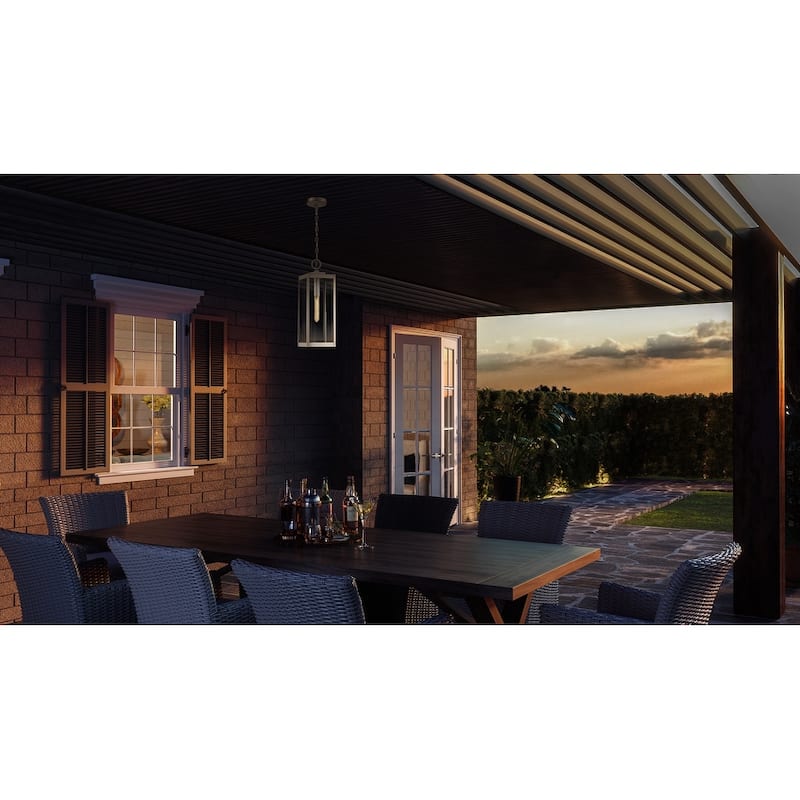 Westover 1-Light Outdoor Lantern in Stainless Steel