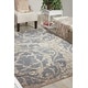 preview thumbnail 1 of 12, Nourison Maxell Modern Distressed Floral Mosaic Area Rug 5'3" x 7'3" - Ivory/Blue - Runner/Rectangle