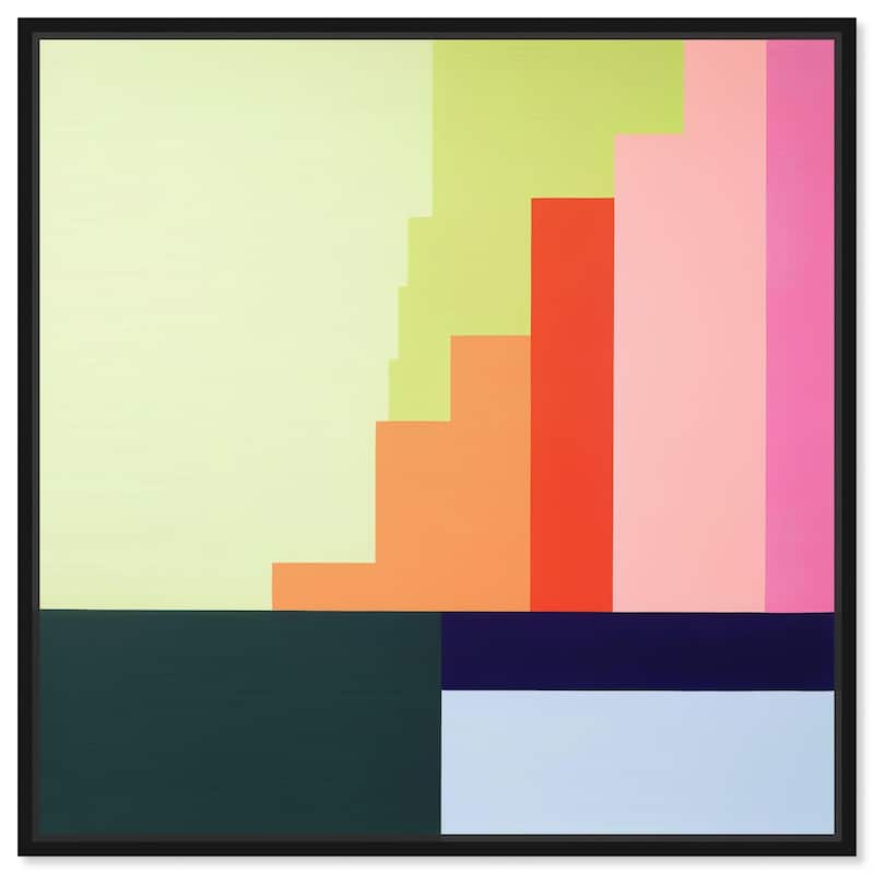 Rectilinear Rhapsody I Canvas by Art Remedy - 12" x 12" - Black