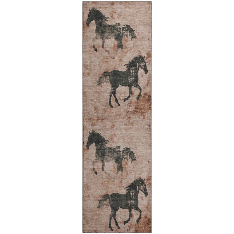 Premium Washable Super Two Horses Mayfield Rug
