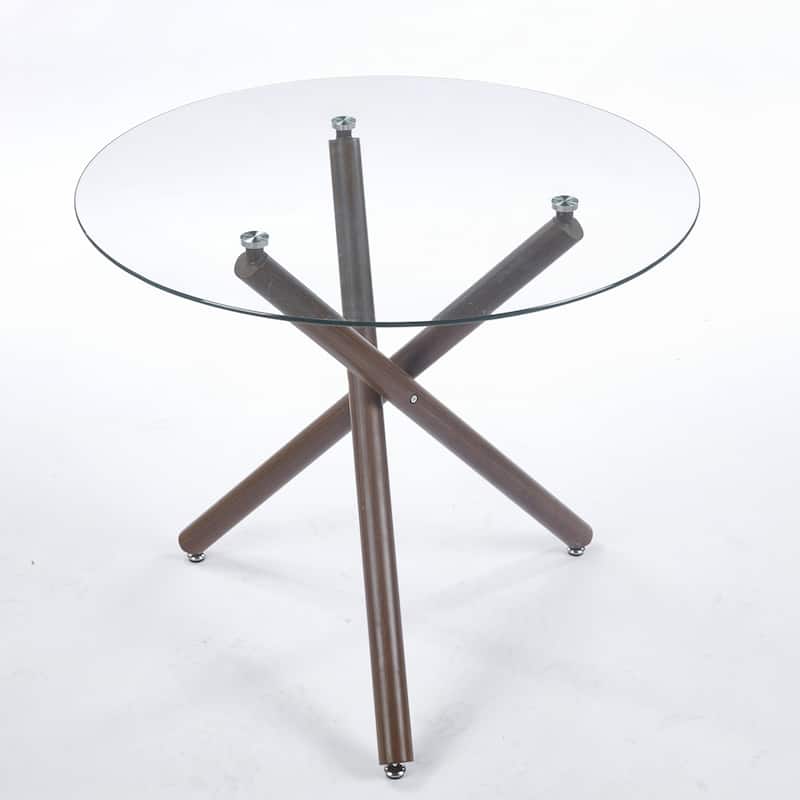 Round Dining Table with metal leg