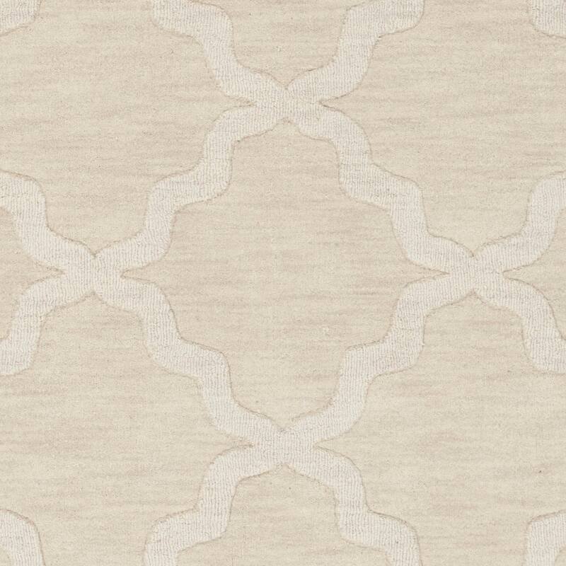 Hand-Tufted Amy Tone-on-Tone Lattice Wool Area Rug