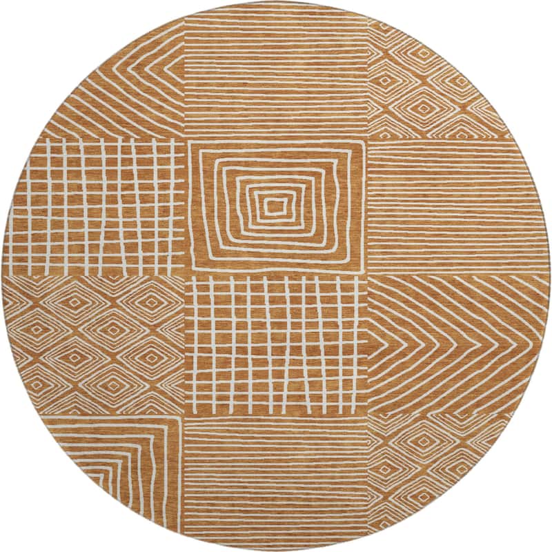 Premium Washable Super Soft Geo Motif Mayfield Rug