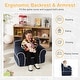 preview thumbnail 19 of 42, Costway Kids Sofa Toddler Foam Filled Armchair w/ Velvet Fabric Baby - See Details