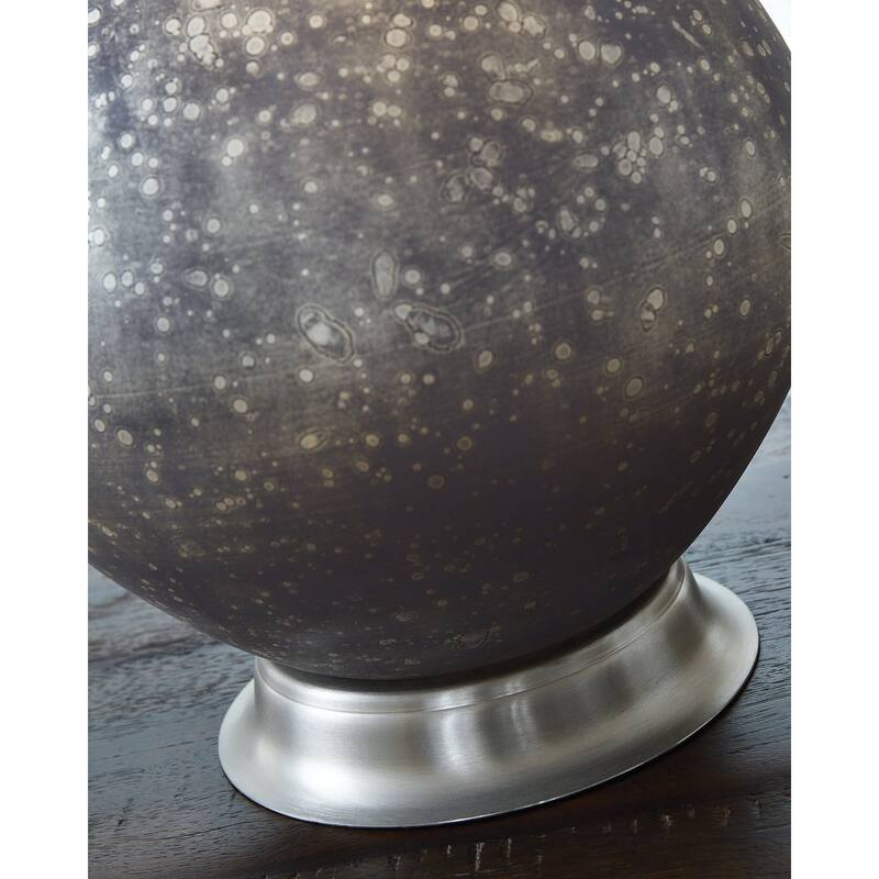 Signature Design by Ashley Bluacy Antique Gray Table Lamp - 17"W x 17"D x 29"H