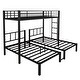 preview thumbnail 5 of 7, Twin over Twin & Twin Bunk Beds Triple Bunks for 3