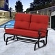 preview thumbnail 20 of 38, Nista 2 Person Outdoor Patio Glider Garden Bench Rocker Chair by Havenside Home