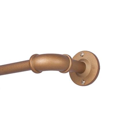 Sun Zero Bronn Industrial 3/4" Room Darkening Curtain Rod