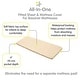 preview thumbnail 31 of 38, BreathableBaby All-in-One Fitted Sheet & Waterproof Cover for 33" x 15" Bassinet Mattress (2-Pack)