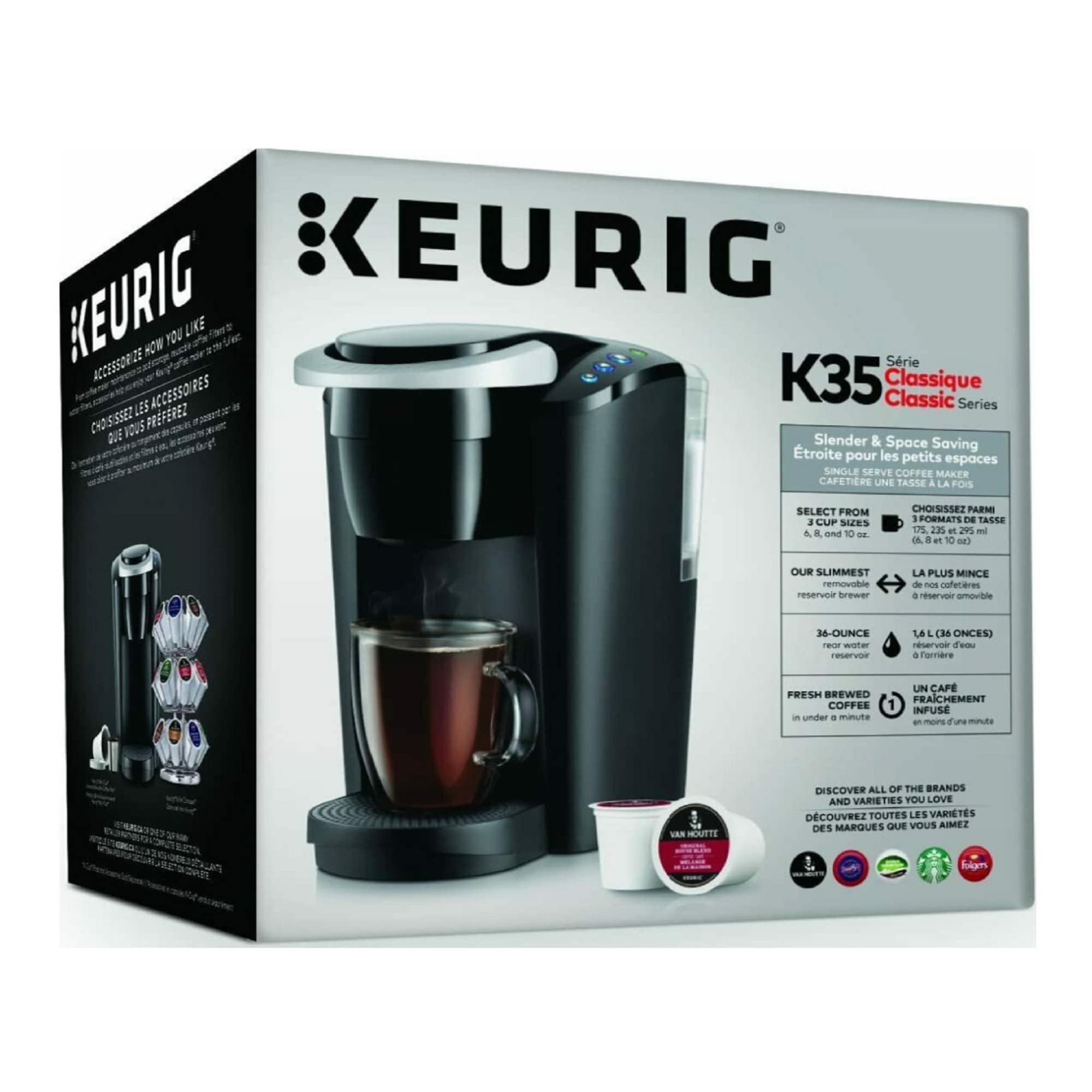 Keurig K-Compact Single Coffee Maker w/96-Count K-Cup Set