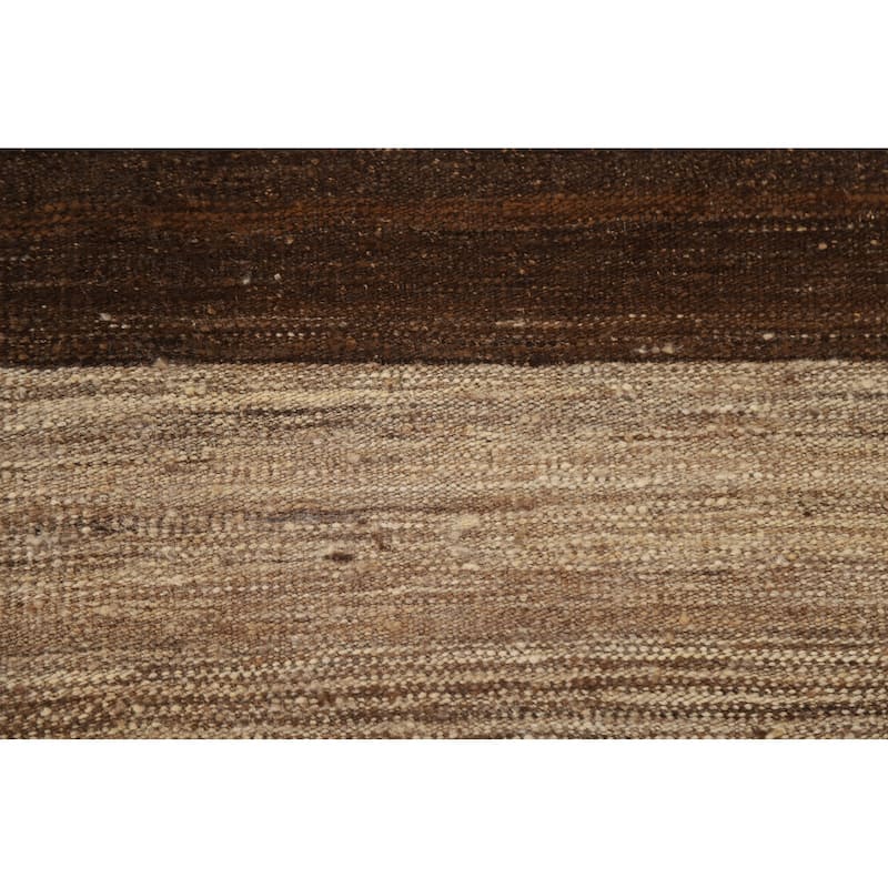 Modern Kilim Oriental Area Rug Hand-Woven Wool Carpet - 6'0"x 7'11"