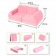 preview thumbnail 23 of 28, 10-Piece Modular Convertible Kids Play Couch Sofa Set with Removable Velvet Covers