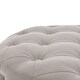 preview thumbnail 7 of 10, Round Ottoman Living Room Footstool without Storage