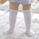 preview thumbnail 5 of 4, CozyWay Toddler Knee High Bow Socks, Black White Gray, 3 pair - Multi-Color