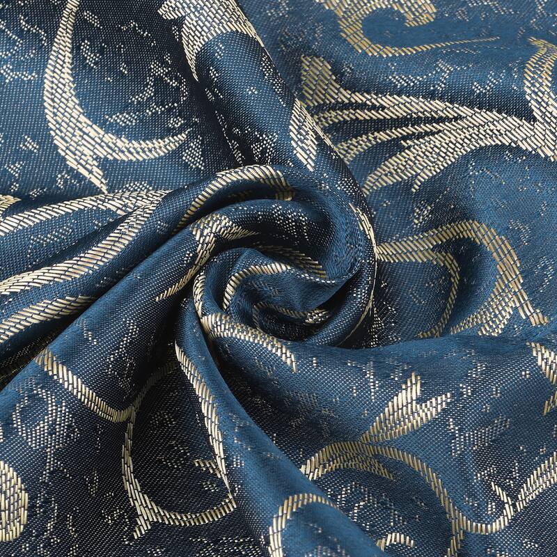6 Pack Elegance Napkins, Floral Dinner Napkins for Party, Kitchen - 19x19 Inch - Blue