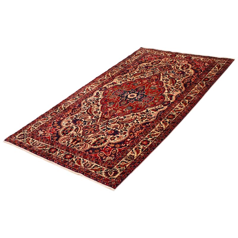 ECARPETGALLERY Hand-knotted Kayseri Cream Wool Rug - 5'5 x 10'6