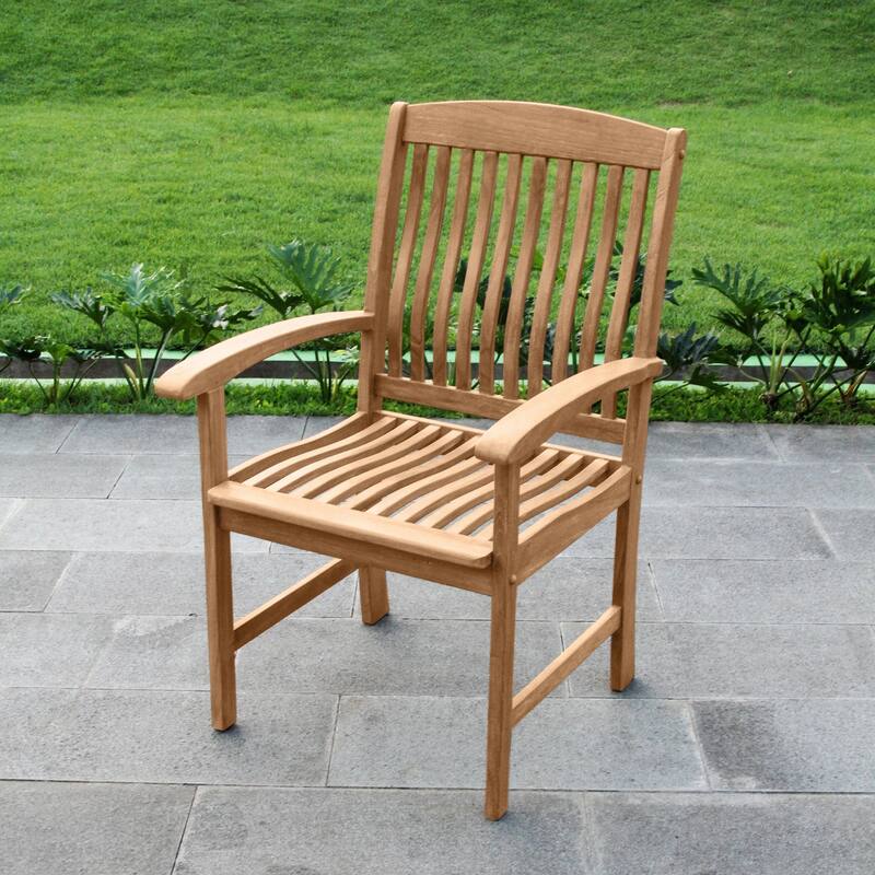 Cambridge Casual Leon 6-Piece Teak Patio Extendable Dining Set