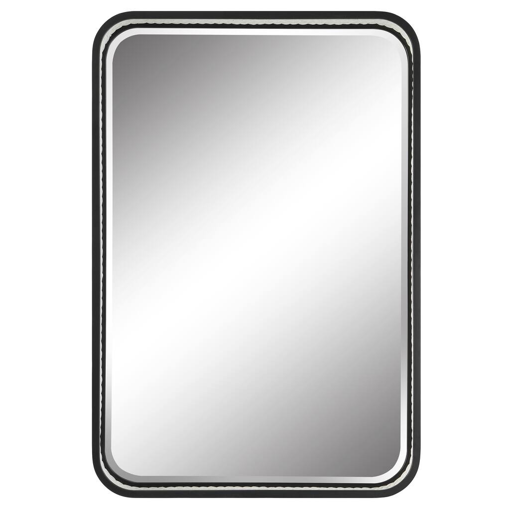 Uttermost Santa Cruz Inner White Rope Mirror - 25"W X 36"H X 3"D