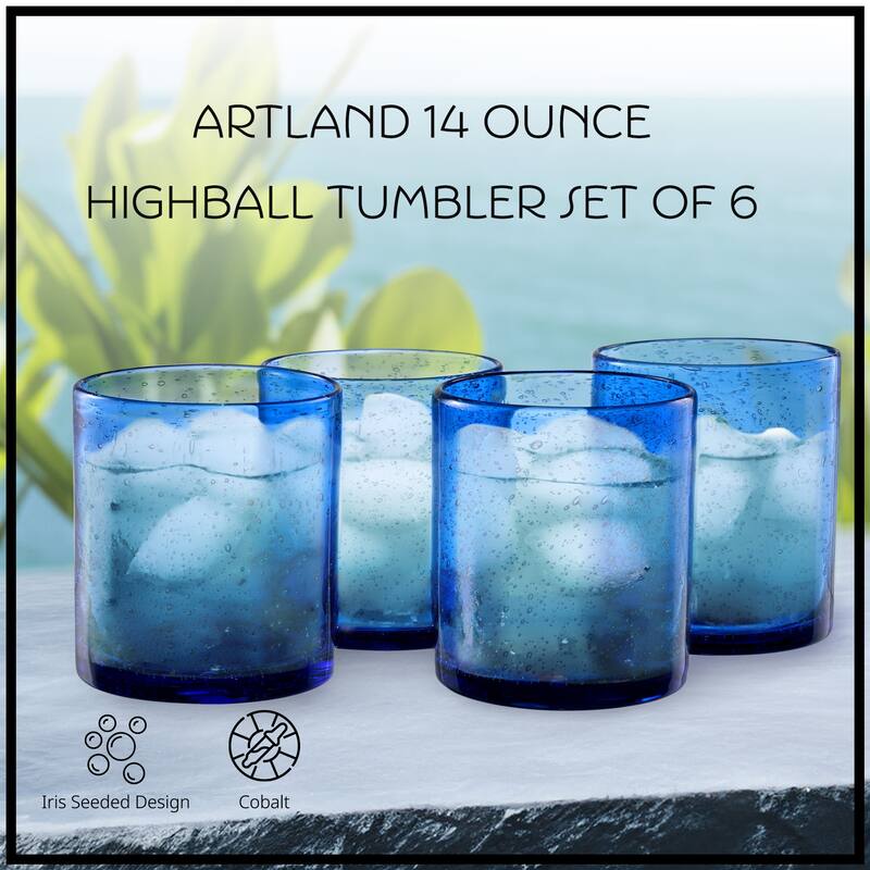 Artland Set of 6 Iris DOF Glasses - 14 oz