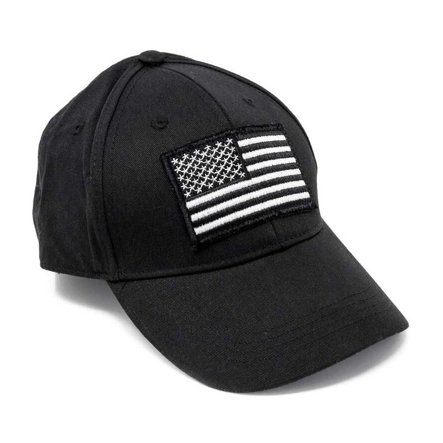 black adjustable baseball cap