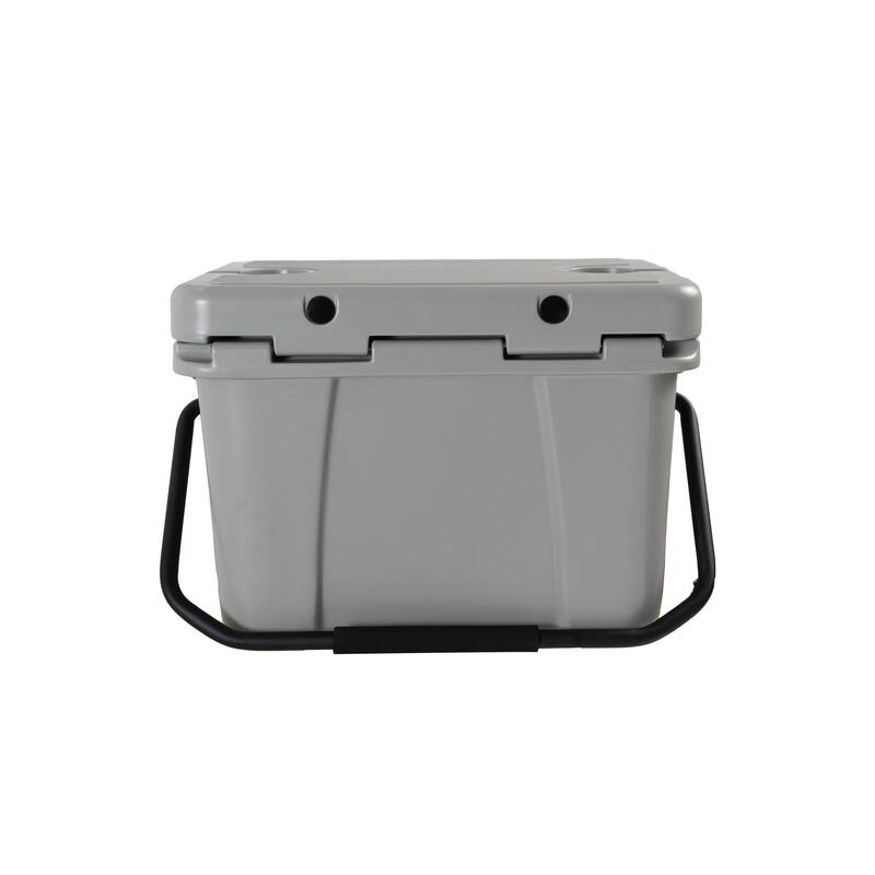 25QT Portable Cooler, Insulated Hard Cooler with Bottle Opener, Cup Holder, Forming Ruler, Travel, Beach, Camping, Fishing