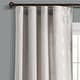 preview thumbnail 1 of 15, Lush Decor Luxury Modern Geo Linen Like Embroidery Border Window Curtain Panel Light Gray