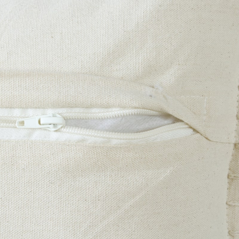 Sevita Guapo Casual Solid Stitched Edge Cotton Throw Pillow